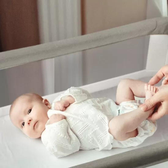 Patut cu cadru din Lemn Goodnight Grey BabyGo Patut cu cadru din Lemn Goodnight Grey BabyGo