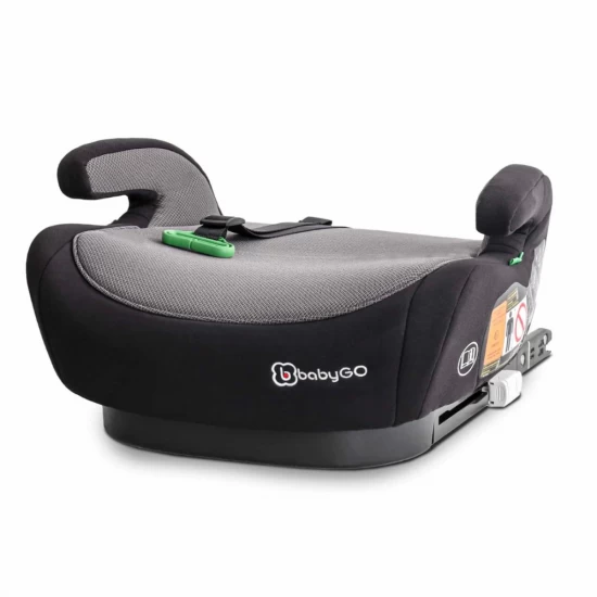 Inaltator auto booster BabyGo Bursa IV Black, 125-150 cm, certificat R129
