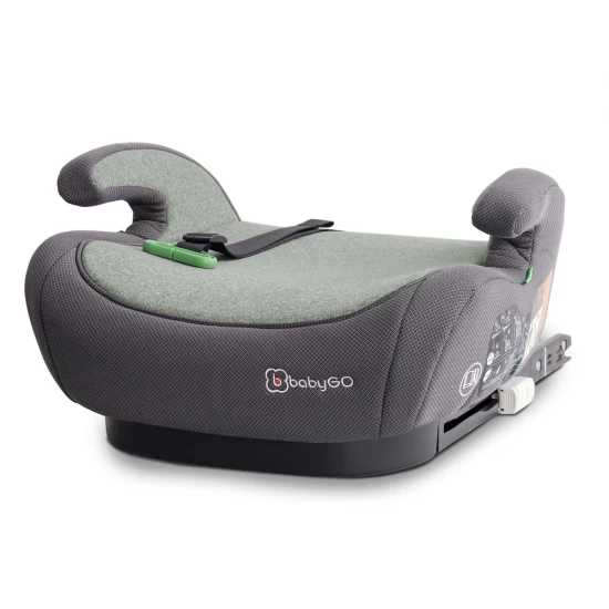 Inaltator auto booster BabyGo Bursa IV Green, 125-150 cm, certificat R129 Inaltator auto booster BabyGo Bursa IV Green, 125-150 cm, certificat R129
