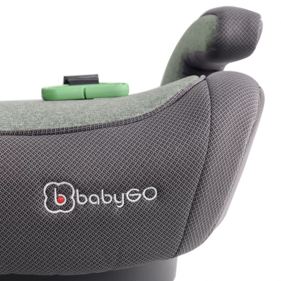 Inaltator auto booster BabyGo Bursa IV Green, 125-150 cm, certificat R129 Inaltator auto booster BabyGo Bursa IV Green, 125-150 cm, certificat R129