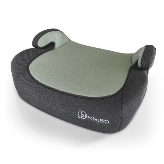 Inaltator auto boosterBabyGo i-Size, Melange Green, 125-150 cm, certificat R129 Inaltator auto boosterBabyGo i-Size, Melange Green, 125-150 cm, certificat R129