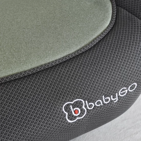Inaltator auto boosterBabyGo i-Size, Melange Green, 125-150 cm, certificat R129 Inaltator auto boosterBabyGo i-Size, Melange Green, 125-150 cm, certificat R129