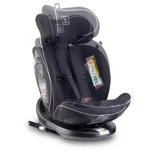 Scaun auto Nova2 BabyGo Black 40 -150 cm certificat R129 Scaun auto Nova2 BabyGo Black 40 -150 cm certificat R129