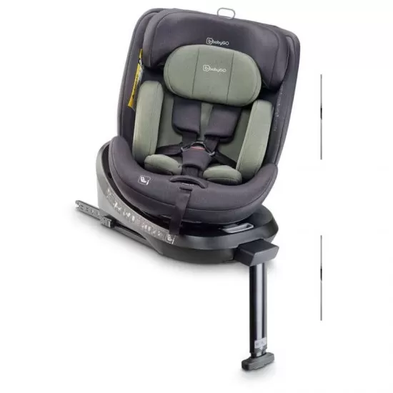 Scaun auto rotativ cu isofix BabyGo MOVE360 Green 40-150 cm certificat R129 Scaun auto rotativ cu isofix BabyGo MOVE360 Green 40-150 cm certificat R129