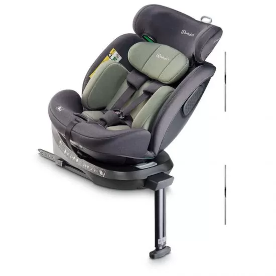 Scaun auto rotativ cu isofix BabyGo MOVE360 Green 40-150 cm certificat R129 Scaun auto rotativ cu isofix BabyGo MOVE360 Green 40-150 cm certificat R129