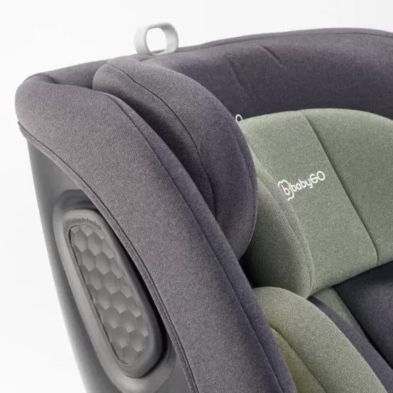 Scaun auto rotativ cu isofix BabyGo MOVE360 Green 40-150 cm certificat R129 Scaun auto rotativ cu isofix BabyGo MOVE360 Green 40-150 cm certificat R129