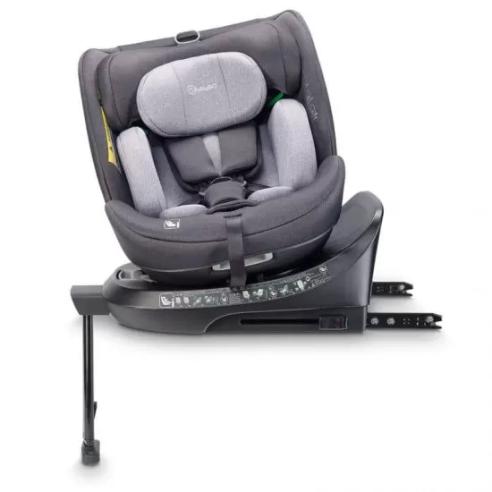 Scaun auto rotativ cu isofix BabyGo MOVE360 Grey 40-150 cm certificat R129 Scaun auto rotativ cu isofix BabyGo MOVE360 Grey 40-150 cm certificat R129
