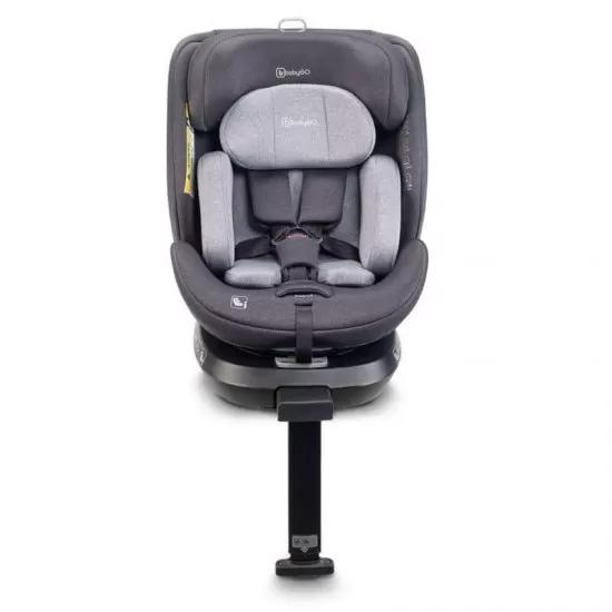 Scaun auto rotativ cu isofix BabyGo MOVE360 Grey 40-150 cm certificat R129 Scaun auto rotativ cu isofix BabyGo MOVE360 Grey 40-150 cm certificat R129