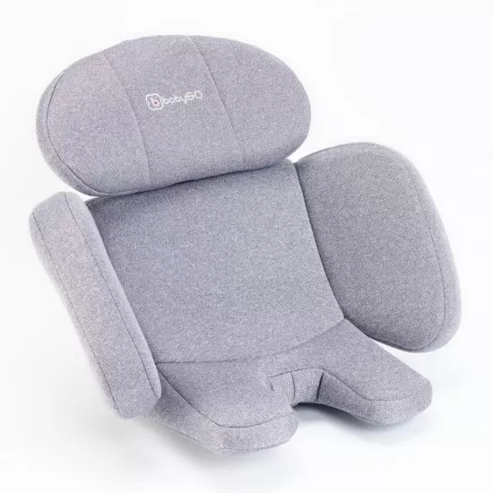 Scaun auto rotativ cu isofix BabyGo MOVE360 Grey 40-150 cm certificat R129 Scaun auto rotativ cu isofix BabyGo MOVE360 Grey 40-150 cm certificat R129