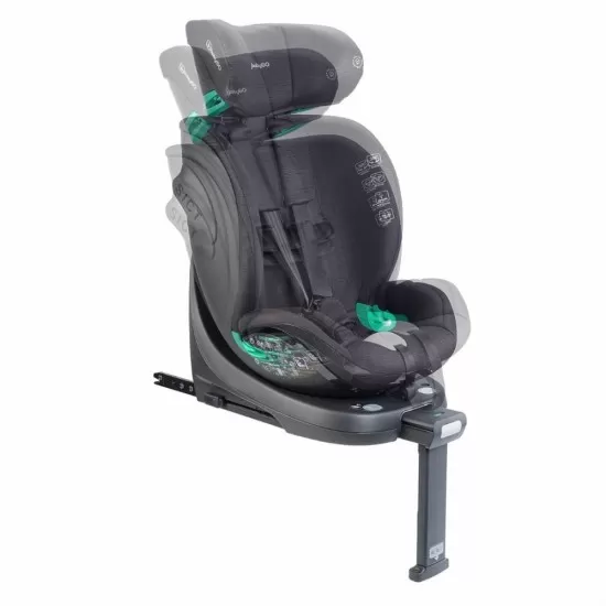 Scaun auto rotativ BabyGo Prime 360 Black 40-150 cm certificat R129 Scaun auto rotativ BabyGo Prime 360 Black 40-150 cm certificat R129