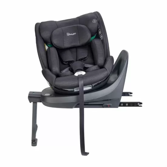 Scaun auto rotativ BabyGo Prime 360 Black 40-150 cm certificat R129 Scaun auto rotativ BabyGo Prime 360 Black 40-150 cm certificat R129