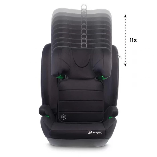 Scaun auto SafeChild2 Black, 100-150 cm, certificat R129, BabyGo Scaun auto SafeChild2 Black, 100-150 cm, certificat R129, BabyGo
