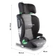 Scaun auto SafeChild2 Grey, 100-150 cm, certificat R129, BabyGo Scaun auto SafeChild2 Grey, 100-150 cm, certificat R129, BabyGo