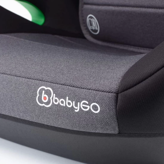 Scaun auto SafeChild2 Grey, 100-150 cm, certificat R129, BabyGo Scaun auto SafeChild2 Grey, 100-150 cm, certificat R129, BabyGo