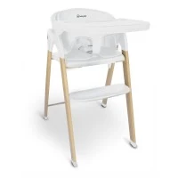 Scaun de masa 3 in 1 transformabil BabyGo Levels Alb