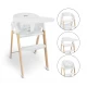Scaun de masa 3 in 1 transformabil BabyGo Levels Alb