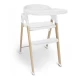 Scaun de masa 3 in 1 transformabil BabyGo Levels Alb