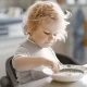 Scaun de masa 3 in 1 transformabil BabyGo Levels Alb