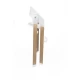 Scaun de masa 3 in 1 transformabil BabyGo Levels Alb