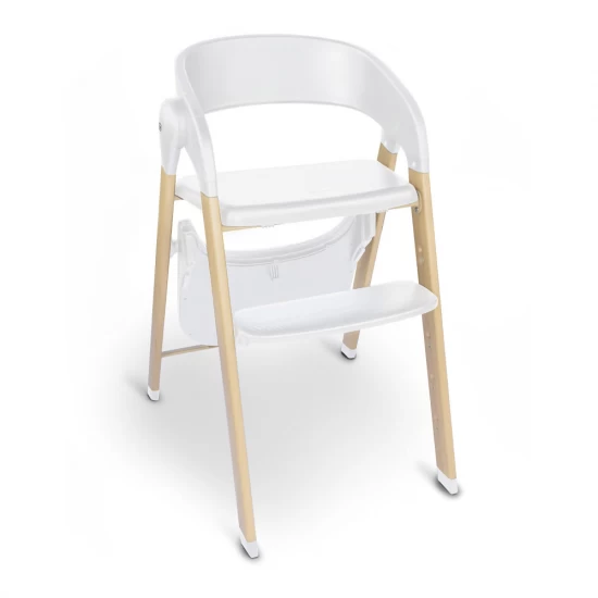 Scaun de masa 3 in 1 transformabil BabyGo Levels Alb