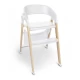 Scaun de masa 3 in 1 transformabil BabyGo Levels Alb