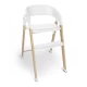 Scaun de masa 3 in 1 transformabil BabyGo Levels Alb