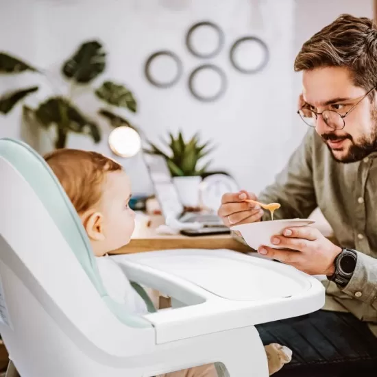 Scaun de masa transformabil Scandi Grey BabyGo Scaun de masa transformabil Scandi Grey BabyGo