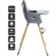 Scaun de masa transformabil Scandi Grey BabyGo Scaun de masa transformabil Scandi Grey BabyGo