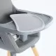 Scaun de masa transformabil Scandi Grey BabyGo Scaun de masa transformabil Scandi Grey BabyGo