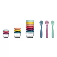 Multi set pentru diversificare 3 seturi recipiente si un set linguri Babymoov