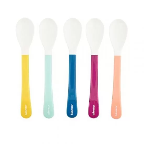 Set de 5 lingurite multicolore Babymoov Set de 5 lingurite multicolore Babymoov