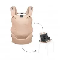 Sistem de purtare transformabil in Booster, creat in colaborare cu medici kinetoterapeuti Babymoov Moov & Boost - Bej