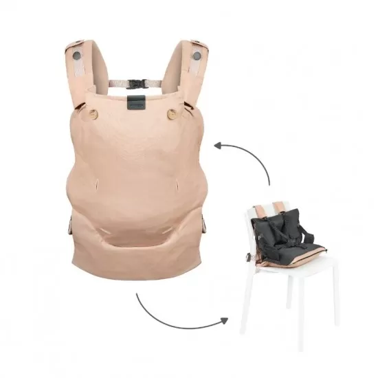 Sistem de purtare transformabil in Booster, creat in colaborare cu medici kinetoterapeuti Babymoov Moov & Boost - Bej Sistem de purtare transformabil in Booster, creat in colaborare cu medici kinetoterapeuti Babymoov Moov & Boost - Bej