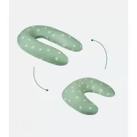 Perna de alaptare si maternitate B.Love 2 in 1 in forma de U si C Babymoov Verde