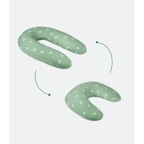Perna de alaptare si maternitate B.Love 2 in 1 in forma de U si C Babymoov Verde Perna de alaptare si maternitate B.Love 2 in 1 in forma de U si C Babymoov Verde