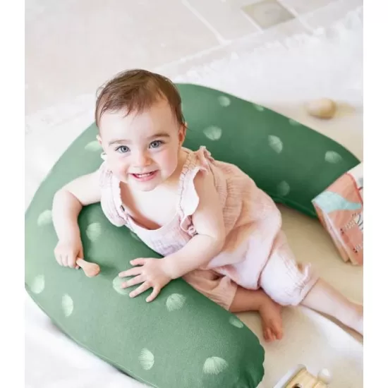 Perna de alaptare si maternitate B.Love 2 in 1 in forma de U si C Babymoov Verde Perna de alaptare si maternitate B.Love 2 in 1 in forma de U si C Babymoov Verde