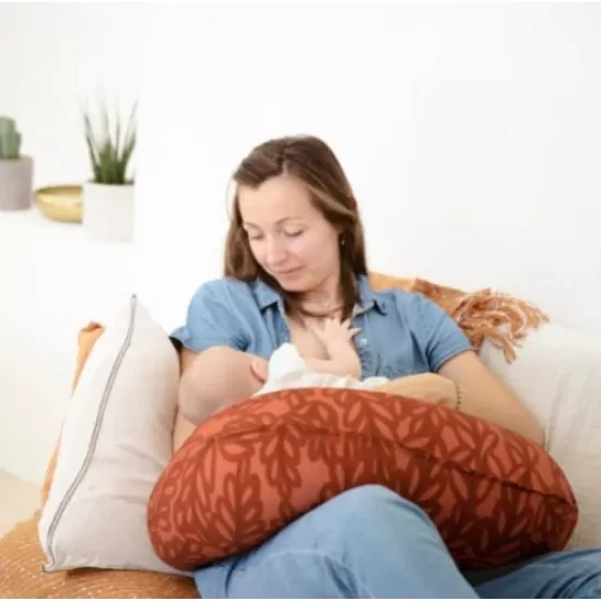 Perna de alaptare si maternitate B.Love 2 in 1 in forma de U si C Babymoov Terracota Perna de alaptare si maternitate B.Love 2 in 1 in forma de U si C Babymoov Terracota