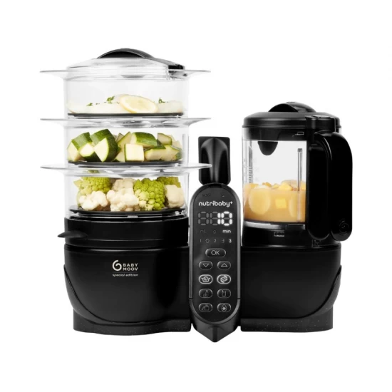 Robot multifunctional 5 in 1 Nutribaby (+) XL Babymoov Mineral Black 