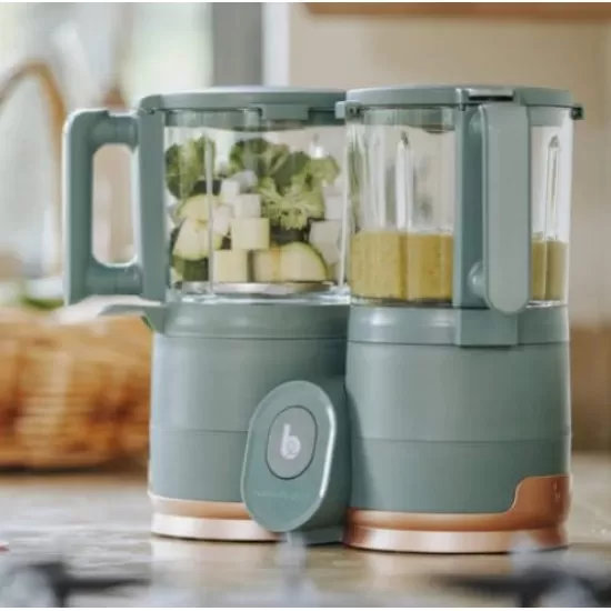 Robot multifunctional Nutribaby Glass 4 in 1 din sticla si otel inoxidabil Babymoov Robot multifunctional Nutribaby Glass 4 in 1 din sticla si otel inoxidabil Babymoov