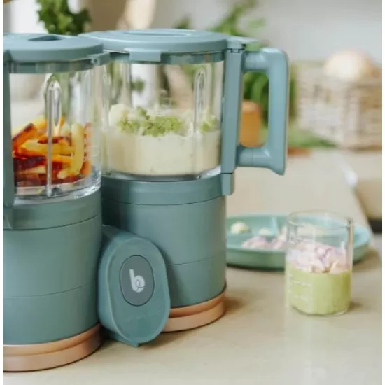 Robot multifunctional Nutribaby Glass 4 in 1 din sticla si otel inoxidabil Babymoov Robot multifunctional Nutribaby Glass 4 in 1 din sticla si otel inoxidabil Babymoov