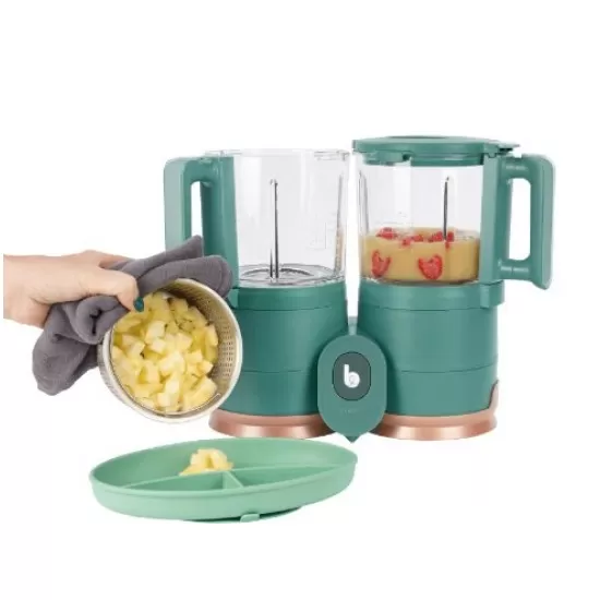 Robot multifunctional Nutribaby Glass 4 in 1 din sticla si otel inoxidabil Babymoov Robot multifunctional Nutribaby Glass 4 in 1 din sticla si otel inoxidabil Babymoov