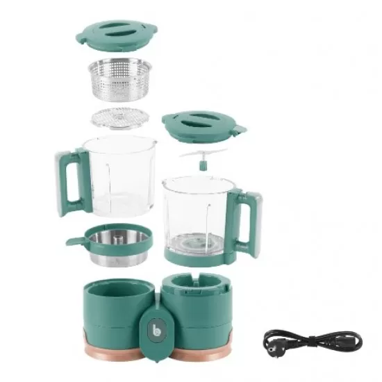 Robot multifunctional Nutribaby Glass 4 in 1 din sticla si otel inoxidabil Babymoov Robot multifunctional Nutribaby Glass 4 in 1 din sticla si otel inoxidabil Babymoov