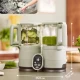 Robot multifunctional Nutribaby Glass 4 in 1 din sticla si otel inoxidabil Celadon Green Babymoov Robot multifunctional Nutribaby Glass 4 in 1 din sticla si otel inoxidabil Celadon Green Babymoov