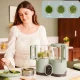 Robot multifunctional Nutribaby Glass 4 in 1 din sticla si otel inoxidabil Celadon Green Babymoov Robot multifunctional Nutribaby Glass 4 in 1 din sticla si otel inoxidabil Celadon Green Babymoov