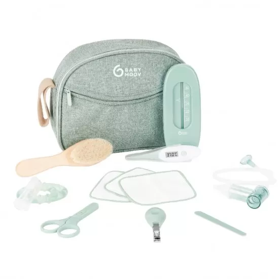 Set pentru ingrijire bebelusi 9 piese Babymoov Matcha Set pentru ingrijire bebelusi 9 piese Babymoov Matcha