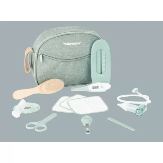 Set pentru ingrijire bebelusi 9 piese Babymoov Matcha Set pentru ingrijire bebelusi 9 piese Babymoov Matcha