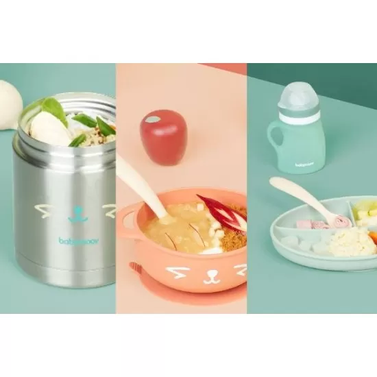 Tava anti-alunecare pentru mancare in forma de Catelus Babymoov Tava anti-alunecare pentru mancare in forma de Catelus Babymoov