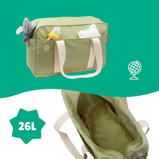 Geanta pentru scutece tip bowling Olive Badabulle Geanta pentru scutece tip bowling Olive Badabulle
