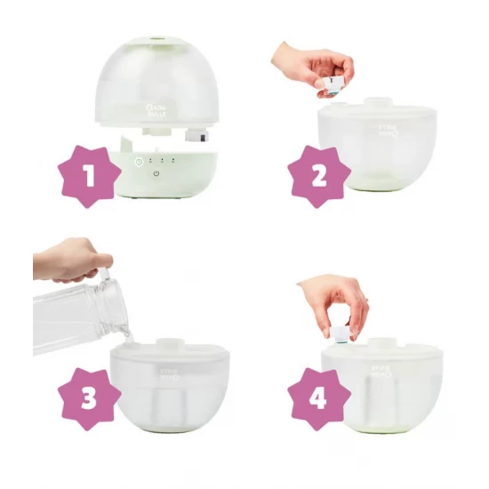 Umidificator si lampa de Veghe Bubble Badabulle Umidificator si lampa de Veghe Bubble Badabulle
