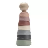 Jucaria Turnul Wobbly Pastel Rainbow BIBS